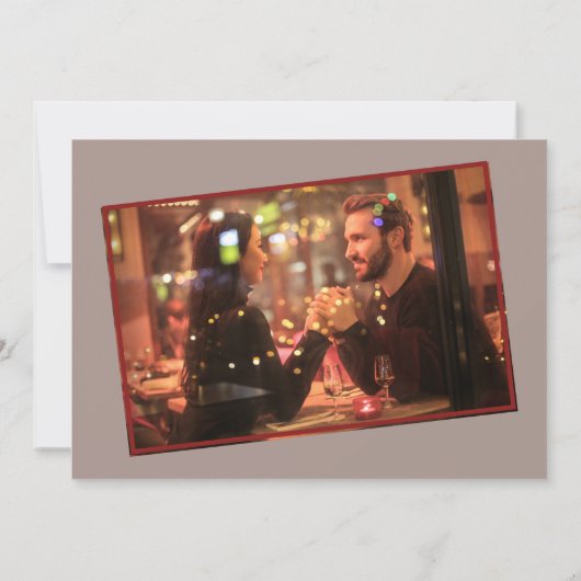 Red Glitter Script Bah Humbug-kerstkaart (Achterkant)