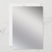 Red Glitter Script Elegant Foto met Kerstmis Kaart (Achterkant)