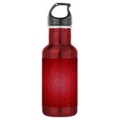 Red Glitter Sequin Disco 32. oz. Waterfles (Voorkant)