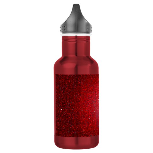 Red Glitter Sequin Disco 32. oz. Waterfles (Links)