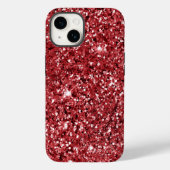 Red Glitter Sparkle Case-Mate iPhone Case (Achterkant)