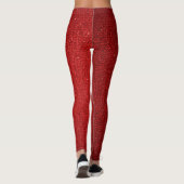 Red Glitter Sparkle Leggings (Achterkant)