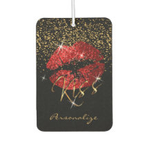 Red Glitter Sparkle Lips