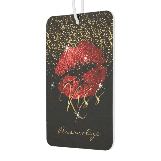 Red Glitter Sparkle Lips Luchtverfrisser (Links)