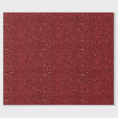 Red Glitter Sparkle Wrapping Paper Cadeaupapier (Vlak)
