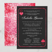 Red Glitter speelt Kaart | Las Vegas Quinceañera (Voorkant / Achterkant)