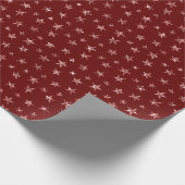 Red Glitter Stars Cadeaupapier (Hoek)