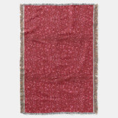 Red Glitter Throw Blanket Deken (Voorkant Verticaal)