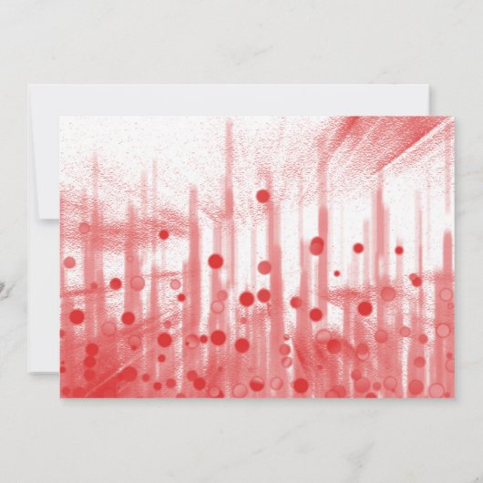 Red Glitter zal je mijn uitnodiging zijn. (Achterkant)