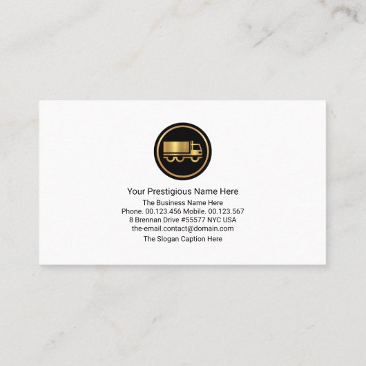 Red Global Layers Silver Horizon Import Export Visitekaartje (Achterkant)