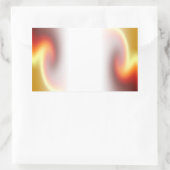 Red Glory Fade Rechthoekige Sticker (Tas)