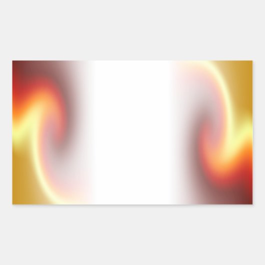 Red Glory Fade Rechthoekige Sticker (Voorkant)