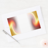 Red Glory Fade Rechthoekige Sticker (Envelop)