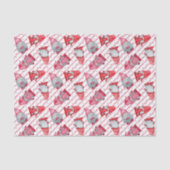 Red Gnome kerst Tissuepapier (Voorkant)