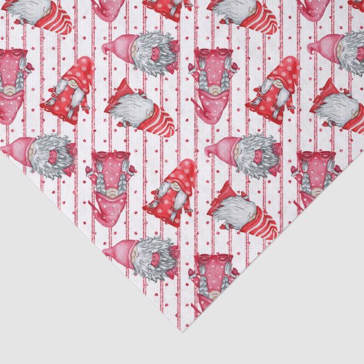 Red Gnome kerst Tissuepapier (Detail)