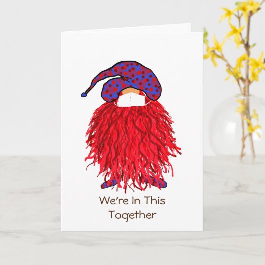 Red Gnome: We doen dit samen Kaart (Gele Bloem)