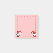 Red Gnome with Mushrooms Post it Notes (Voorkant)