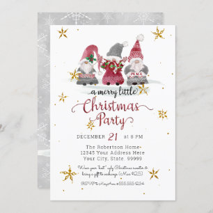 Red Gnomes Love Joy Peace Reindeer Merry Kerstmis Feestdagenkaart