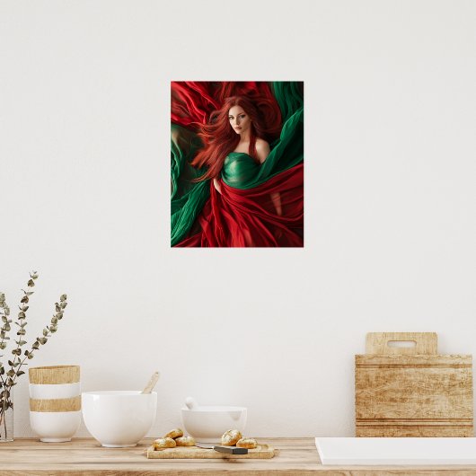 Red Goddess Poster (Keuken)