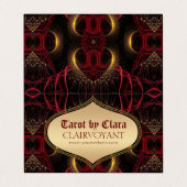 Red Goddess Temple Tarot Folded Visitekaartje (Buitenkant ongevouwen)