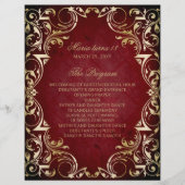Red Gold 18 Candles and Rozen Ceremony Programma (Voorkant)