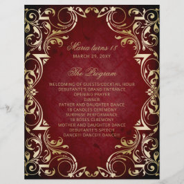 Red Gold 18 Candles and Rozen Ceremony Programma