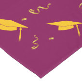 Red Gold 2025 Afstuderen Felicitaties Korte Tafelloper (Hoek)