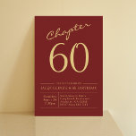Red Gold 60th Birthday Party Kaart<br><div class="desc">Viel je geliefde op de mijlpaal van je verjaardag met aangepaste 60ste verjaardagsuitnodigingen van Zazzle! Deze verbluffende uitnodiging is voorzien van een klassieke rode achtergrond met een prachtig gouden script, perfect voor elke 60ste verjaardagsfeestje. Of je nu een simpel en gesofisticeerd of feestelijk en leuk thema bent, je gasten zullen...</div>