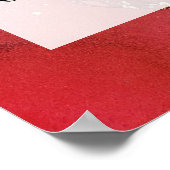 Red & Gold Abstract Alcohol Ink Fluid Art DIY Poster (Hoek)