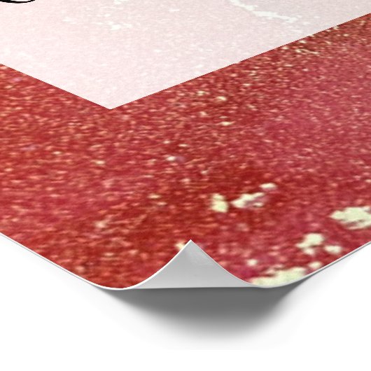 Red & Gold Abstract Alcohol Ink Fluid Art DIY Poster (Hoek)