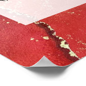 Red & Gold Abstract Alcohol Ink Fluid Art DIY Poster (Hoek)