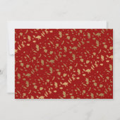 Red Gold Afstuderen Foto Afstuderen aankondiging (Achterkant)