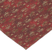 Red Gold Art Deco Grafisch Korte Tafelloper (Hoek)