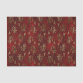 Red Gold Art Deco Grafisch Tissuepapier (Voorkant)