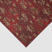  Red Gold Art Deco Grafisch Tissuepapier (Detail)