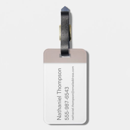 Red & Gold Art Deco Obliviate Spell Grafisch Bagagelabel (Achterkant verticaal)