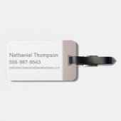 Red & Gold Art Deco Obliviate Spell Grafisch Bagagelabel (Achterkant horizontaal)