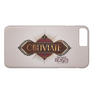 Red & Gold Art Deco Obliviate Spell Grafisch iPhone 8/7 Plus Hoesje