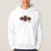 Red & Gold Art Deco Obliviate Spell Grafisch Hoodie (Voorkant)