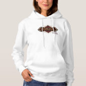 Red & Gold Art Deco Obliviate Spell Grafisch Hoodie (Voorkant)