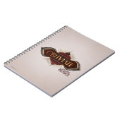 Red & Gold Art Deco Obliviate Spell Grafisch Notitieboek (Linkerzijde)