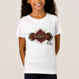 Red & Gold Art Deco Obliviate Spell Grafisch T-shirt
