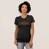 Red & Gold Art Deco Obliviate Spell Grafisch T-shirt (Voorkant volledig)