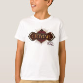 Red & Gold Art Deco Obliviate Spell Grafisch T-shirt (Voorkant)