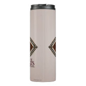 Red & Gold Art Deco Obliviate Spell Grafisch Thermosbeker (Achterkant)