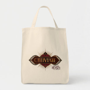 Red & Gold Art Deco Obliviate Spell Grafisch Tote Bag