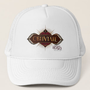 Red & Gold Art Deco Obliviate Spell Grafisch Trucker Pet