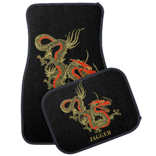 Red Gold Black Fantasy Chinese Dragon Automat