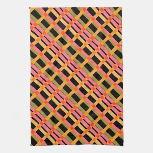 Red Gold Black Theedoek (Verticaal)