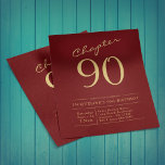 Red Gold Budget 90th Birthday Invitation Flyer<br><div class="desc">Creëer is een unieke en speciale 90e verjaardag uitnodiging om het speciale moment te vieren. Onze aangepaste 'Red Gold Budget' 90th Birthday Invitation Flyer is de perfecte manier om uw gasten uit te nodigen voor de gedenkwaardige viering. Met zijn leuke en levendige rode en goudkleurschema zal deze uitnodiging je gasten...</div>